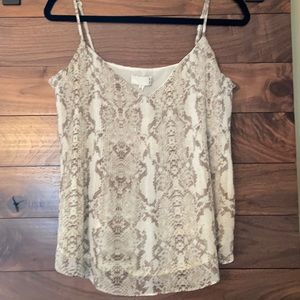 Anthropologie animal print tank